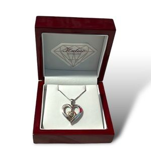 Beautiful Heart-Shaped Diamond Necklace from Halmo Jewllers